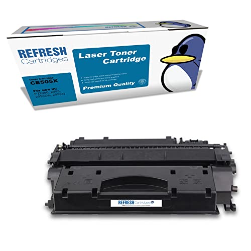 Refresh Cartridges Cartucho Toner Remanufacturado Repuesto para HP CE505X (Negro)