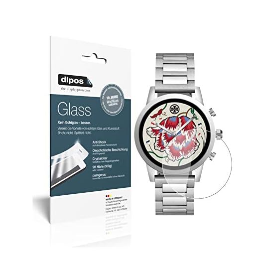 dipos I 2X pansarfilm klar kompatibel med Tory Burch Gigi Watch 40 mm skyddsfolie 9H displayskyddsfolie