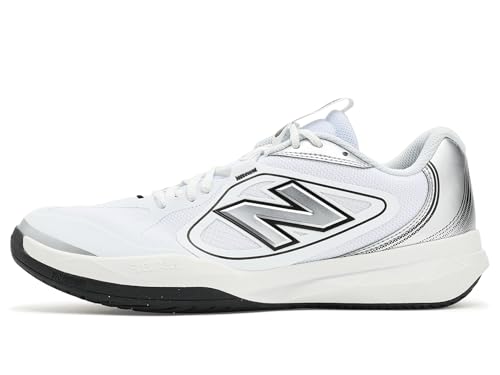 New Balance Men's FuelCell 796 V5 Tennis Shoe, Nb 103 White/Black, 10 XW by New Balance - Used condition - Image 4