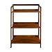 Casual Home Stratford 3-Shelf Folding Bookcase-Warm Brown