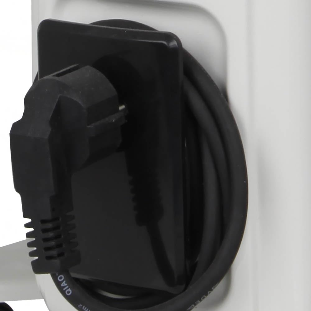 Orbegozo RF 1000, radiatore ad olio, potenza 1000 W, 5 elementi, termostato regolabile, luci LED, 2 livelli di potenza