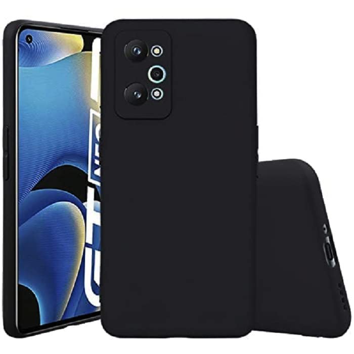 Image of Mobile Back Cover Case for Realme GT-Neo2 (Silicone Case|CameraProtection|Black SC1510)