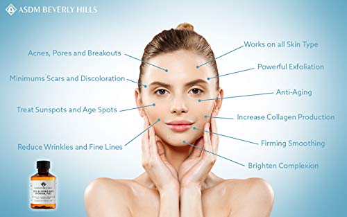 ASDM Beverly Hills 30% Glycolic Acid Peel |2 Ounces| Anti-Aging Treatment for Wrinkles, Acne Scars, Blackheads, Fine Lines, Oily Skin, and Dry Skin- Chemical Exfoliate Dissolves Dead Skin Cells - Thumbnail 4