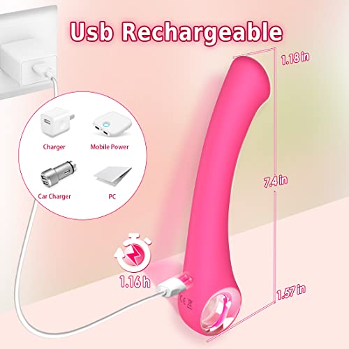 G Spot Vibrator Sex Toy For Women,Personal Wand Massager With 9 Vibrating Modes,Powerful Waterproof Silent Clitoral Anal Stimulation Vibrators,Soft Silicone Dildo Adult Sex Toys For Couple #TOP3