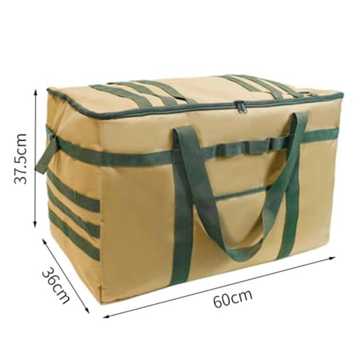 Heavy Duty Outdoor Gear Storage Bag for Camping and Hiking, Khaki3