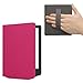 Produktbild kwmobile Klapphülle kompatibel mit Pocketbook Verse/Verse Pro/Verse Color/Vivlio Light/Light HD Hülle - Schutzhülle für den eReader aus Kunstleder mit Handschlaufe in Neon Pink