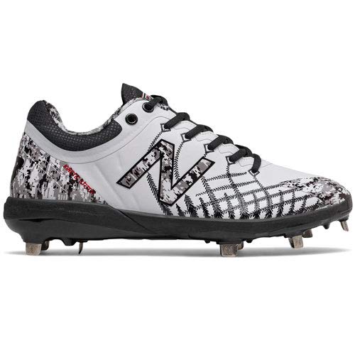New Balance Men's 4040 V5 Metal Baseball Shoe, Pedroia White/Camo, 13 M US - Thumbnail 3
