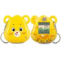 Care Bears Digital Pet - Funshine Bear Nano Pet with Care Features, 1.4” Inch Screen, Handheld Interactive Virtual Pets for Kids, Collectible Electronic Toy, Battery Included