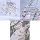 TseenYi Mond Stern Haarnadeln Gold Perle Bobby Pins Strass Stern Haarspangen Perlstern Mond Haarnadeln Sets Cz Stern Perle Halbmond Bobby Clip Kristall Braut Hochzeit Haarspange 5 Stück