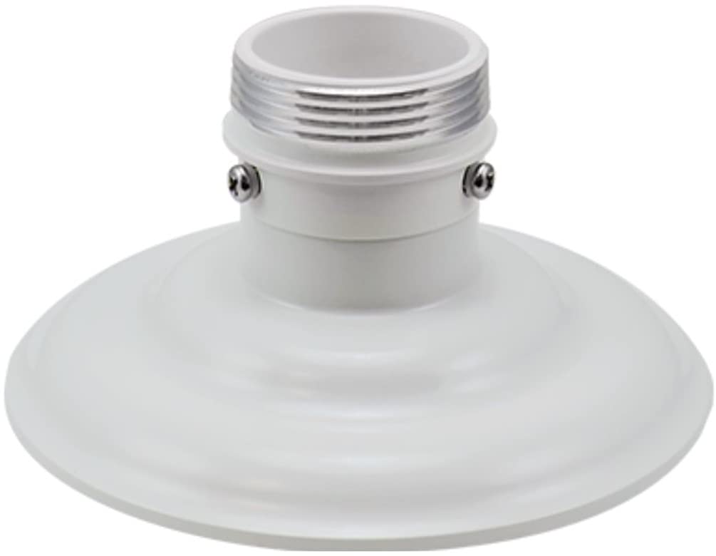 ACTi PMAX-0810 Indoor/Outdoor Mount Kit and Converter Ring, White for use with A81, A815, A817, A82, A83. A85, A86 and A87 Outdoor Zoom Dome Cameras; 1.5" NPT for Third-Party Mounting Accessories