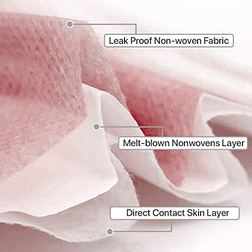50 Pcs Dusty Rose Disposable Face Masks, Facial Mouth Cover, 3 Ply Filter Protectors with Elastic Earloops Breathable Non-woven - Thumbnail 4