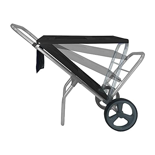 Carrinho De Praia Zaka Smart Car Com Avanço Para Caixa Térmica Preto