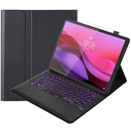 Keyboard Cover Case for Lenovo Yoga Tab Plus 12.7" (TB520) | Lenovo Yoga Pad Pro AI (2024) 12.7", Wireless Bluetooth Keyboard Fo