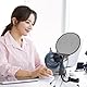 Mikrofon-Pop-Filter, Faltbarer Metall-Mikrofon-Pop-Filter-Schutz, mit Einem Flexiblen 360-Grad-Schwanenhals-Clip, für Studio-Chat-Aufnahmen