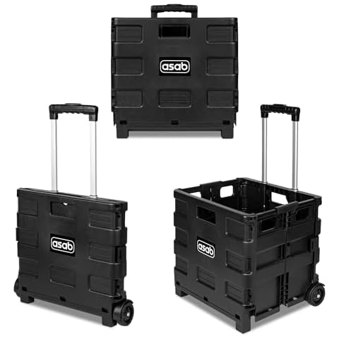 ASAB Foldable Plastic Book Trolley Cart Cover