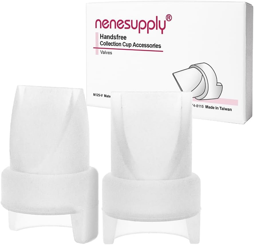 Nenesupply Valves 2pc for Handsfree Wearable Collection Cups. 1st Version Old Version Valves. Work with Nenesupply Handsfree Wearable Collection Cups Only. Made of Food Grade Material Handfree Pumping