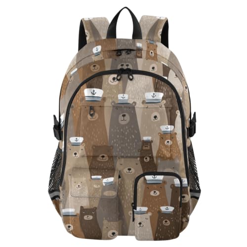 Mochilas para la escuela y universidad Naughty Ocean de gran capacidad