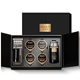 ZOOLY PROFESSIONAL Hair Regrowth Treatments Includes Scalp Massage Cream, Shampoo, Scalp Serum. Hair Strengthening Black Gold Series Hair Gift Set
