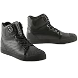 [RSタイチ] バイク ライディングシューズ 靴 通気性 エアスルー プロテクター内蔵 BOAダイヤル ビブラムソール シフトガード装備 フープ エアー シューズ RSS012 BLACK 25.5cm