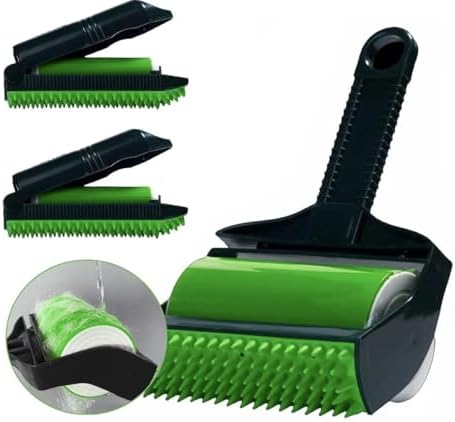 Kedi Köpek Tüyü Toplayıcı – 4 Fonksiyonlu, Tekrar Kullanılabilir, Yapışkan Gerektirmeyen Tüy Temizleme Rulosu - Görsel 4