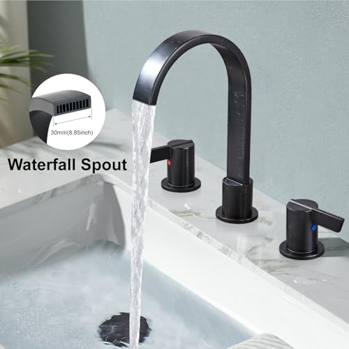 Midanya 8 Inch Widespread Bathroom Sink Faucet 3 Hole,Oil Rubbed Bronze by Midanya - Used condition - Image 9