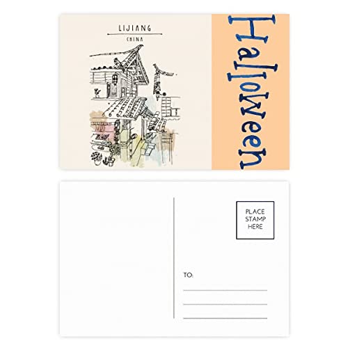 Cartes postales d'Halloween de Lijiang lot de 20 pour décorer votre soirée thématique