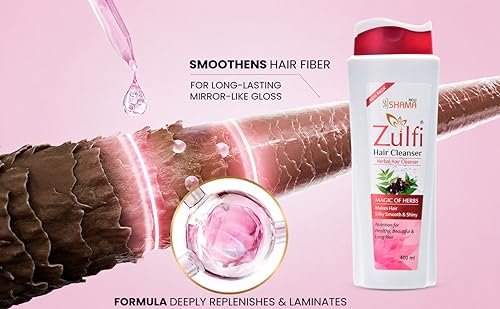 Image of New Shama Zulfi Herbal Hair Cleanser Shampoo 1lt.