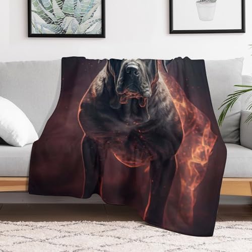 Manta Cane Corso de forro polar suave para dormitorio y salon 3