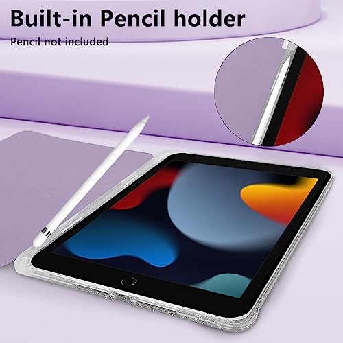 Étui à rabat transparent pour iPad 8e génération, idéal pour prendre des notes au café