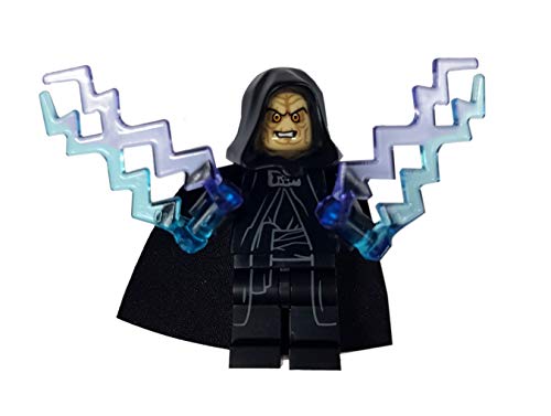 LEGO Star Wars - Minifigur Imperator Palpatine (Emperor Palpatine) mit zwei Machtblitzen – Bild 3