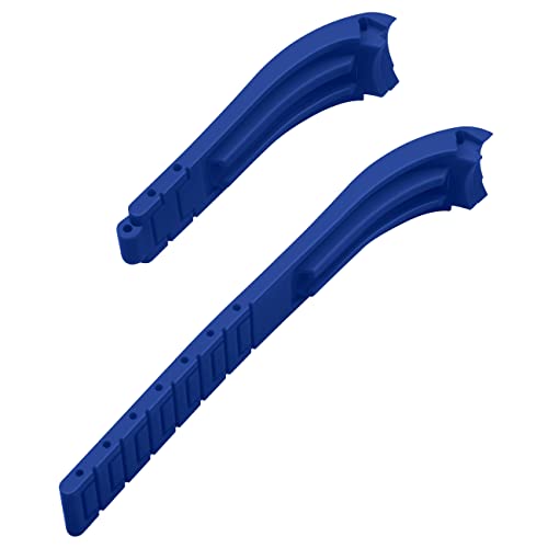 Yisiwera Universal Curved Ends Rubber Watch Band Solid High Polised Buckle (20Mm, Blue) #TOP2