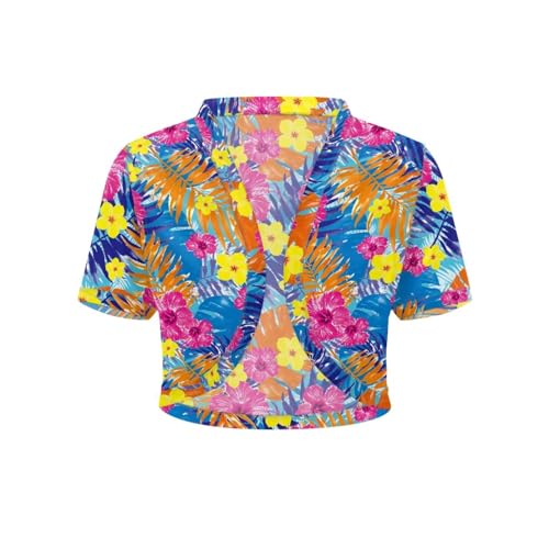 Image of Womens Short Sleeve Cardigans Lightweight Summer Cardigan Trendy Bolero Shrug Cute Floral Cardigan Sheer Bolero