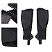 equlup 2pcs Children Half Chap Black Flexible Mesh Equestrian Half Chap for Children Horse Riding Protection Half Chap Horse Riding Half Chaps (CM)