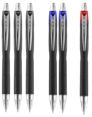 Image of Uni Jetstream RT, 1.0mm Bold Ballpoint, Includes 3 Black, 2 Blue, 1 Red