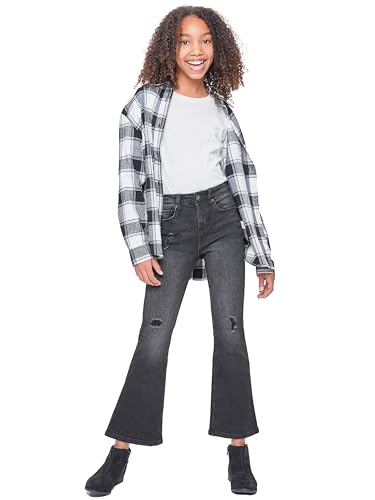 YMI Girls Bell Bottom Essential Clean Hem Jeans4