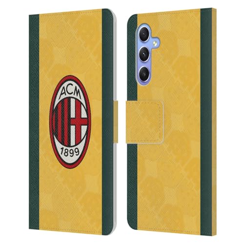 Étui Portefeuille Samsung Galaxy A34 5G AC Milan Housse Cuir Coque Troisième Kit 2025/26