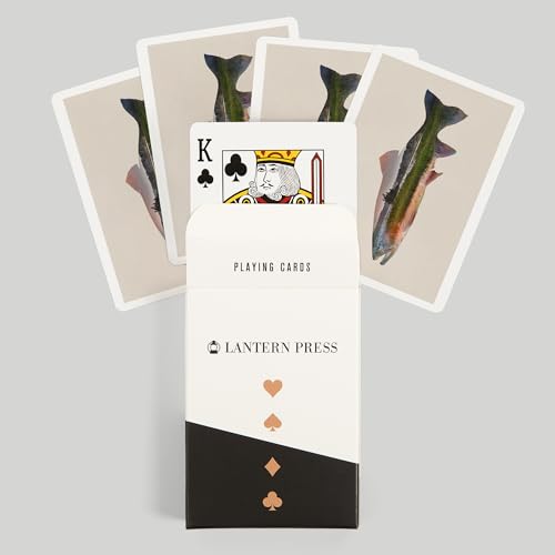 Lantern Press Trout, Double Exposure, 52 Naipes Poker miniatura 6