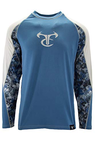Sandshoal Stellar/Viper Aqua/Vapor Blue Ls Crew in X-Large