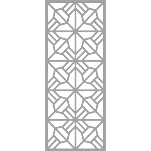 Image of 19 3 /8 inchW x 49 3 /8 inchH x 3 /8 inchT Auburn Decorative Fretwork Wall Panels in Architectural Grade PVC