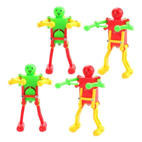 GLSTOY Juguete de Cuerda Robot Bailarín, 4 Piezas, Colores Aleatorios, Mecanismo de Relojería, Juguetes Robot, Diversión y Juego Interactivo Color Aleatorio GLSTOY Juguete de Cuerda Robot Bailarín, 4 Piezas, Colores Aleatorios, Mecanismo de Relojería, Juguetes Robot, Diversión y Juego Interactivo Color Aleatorio