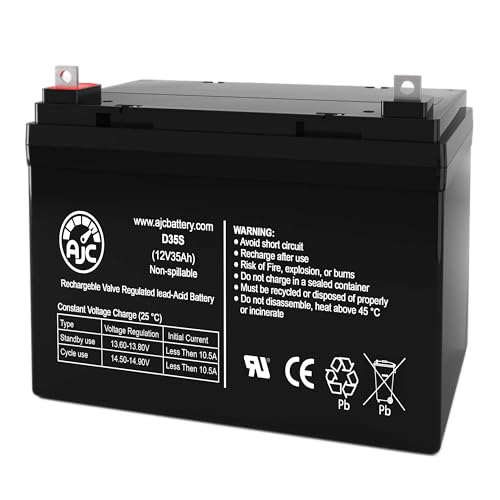 AJC Battery Compatible with Merits Travel-Ease P101-P101A MP11 12V 35Ah Mobility Scooter Battery