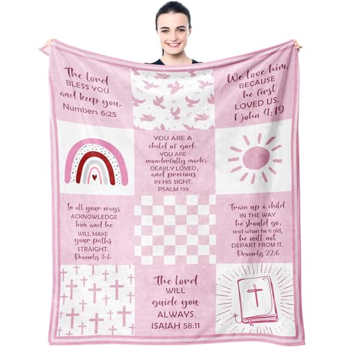 Baptism Prayer Blanket for Baby Girl