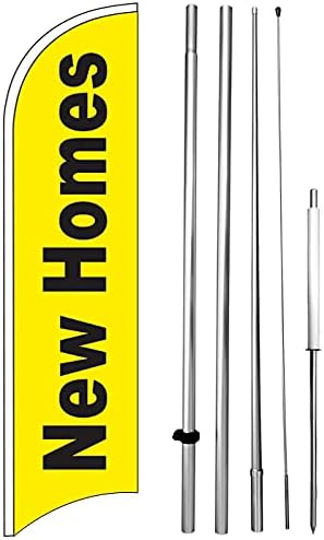 Amazon.com: NEW HOMES Windless Feather Swooper Flag Banner Sign 15 ...