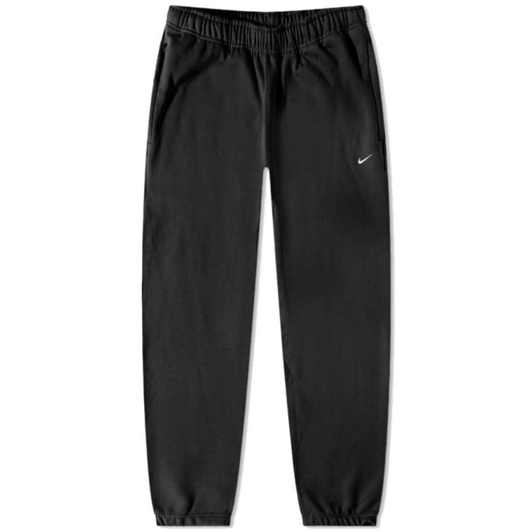 Nike Men's Black Solo Swoosh Fleece Trousers 'Black'