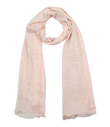 Preisvergleich Produktbild SIX Halstuch mit schimmernden Streifen, rosa, silber (705-993)