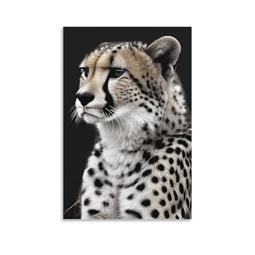 Toile guépard pour habiller un mur vide déco salon chambre 60x90