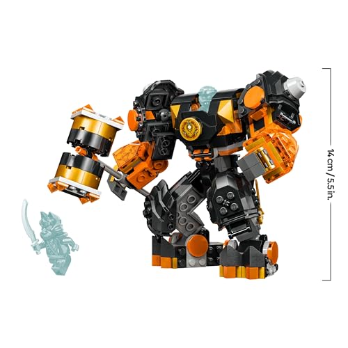 LEGO Ninjago Le Robot Élémentaire de la Terre de Cole, Jouet de Construction pour Garçons et Filles Dès 7 Ans avec 2 Personnages Dont Une Minifigurine Cole, Cadeau Ninja pour Enfants 71806