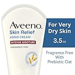 Aveeno Skin Relief Intense Moisture Hand Cream with Soothing Prebiotic Oat for Dry and Sensitive Skin Cream Softens & Smooths Hands & Lasts Through Hand Washing, Fragrance-Free, 3.5 oz - Image 2