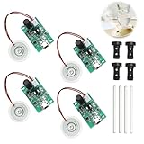 4 Stück 20MM Ultraschall Nebelhersteller Fogger Zerstäuber, Mini-Luftbefeuchtermodul, Nebelhersteller Vernebler Mist Maker, ZerstäUber Filmplatte ZubehöR Luftbefeuchter Gummidichtung