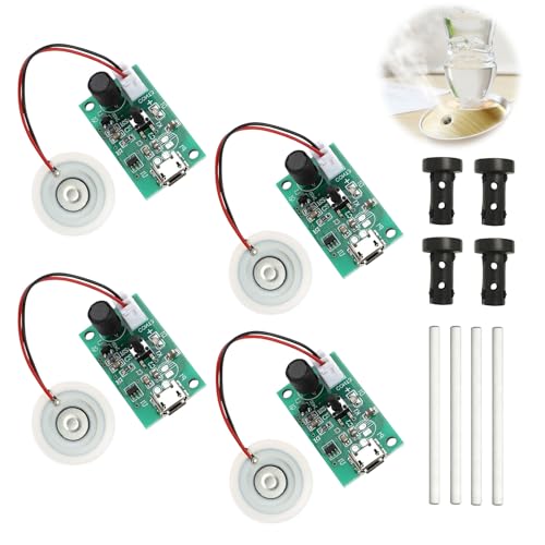 Lot de 4 20MM Brumisateur à Ultrasons Brumisateur Atomiseur, avec Minuterie